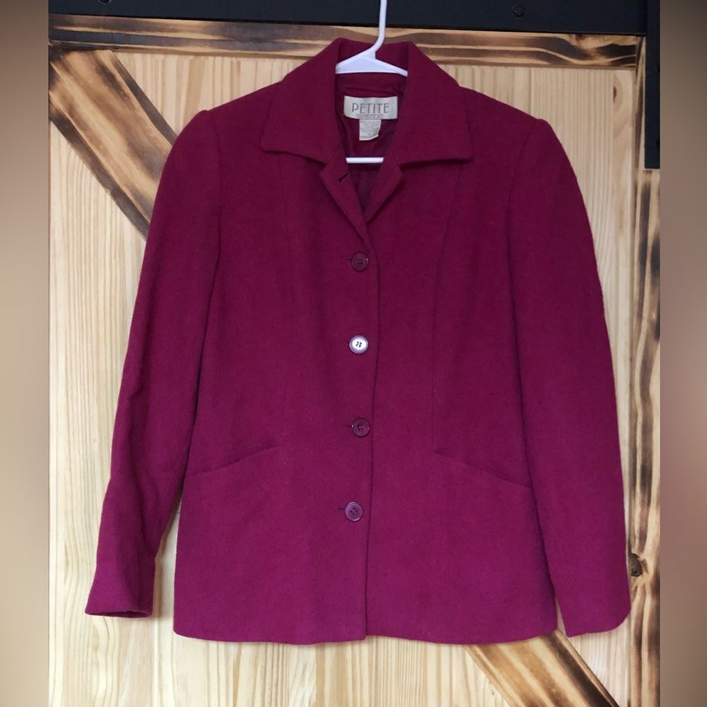 Petite Sophisticate Car Coat Pink 4P